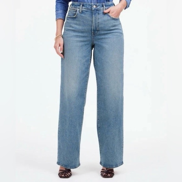 Madewell Denim - MADEWELL Curvy Perfect Vintage Wide-Leg Jeans Women’s Size 25​